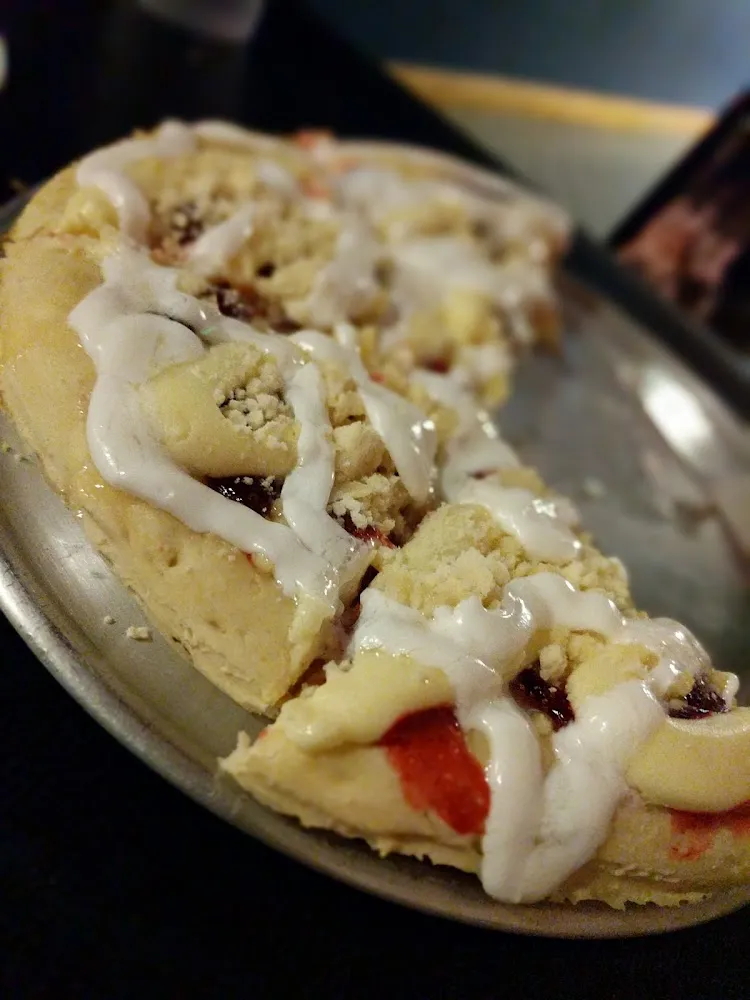 Dessert Pizza - Raspberry and Cream Cheese