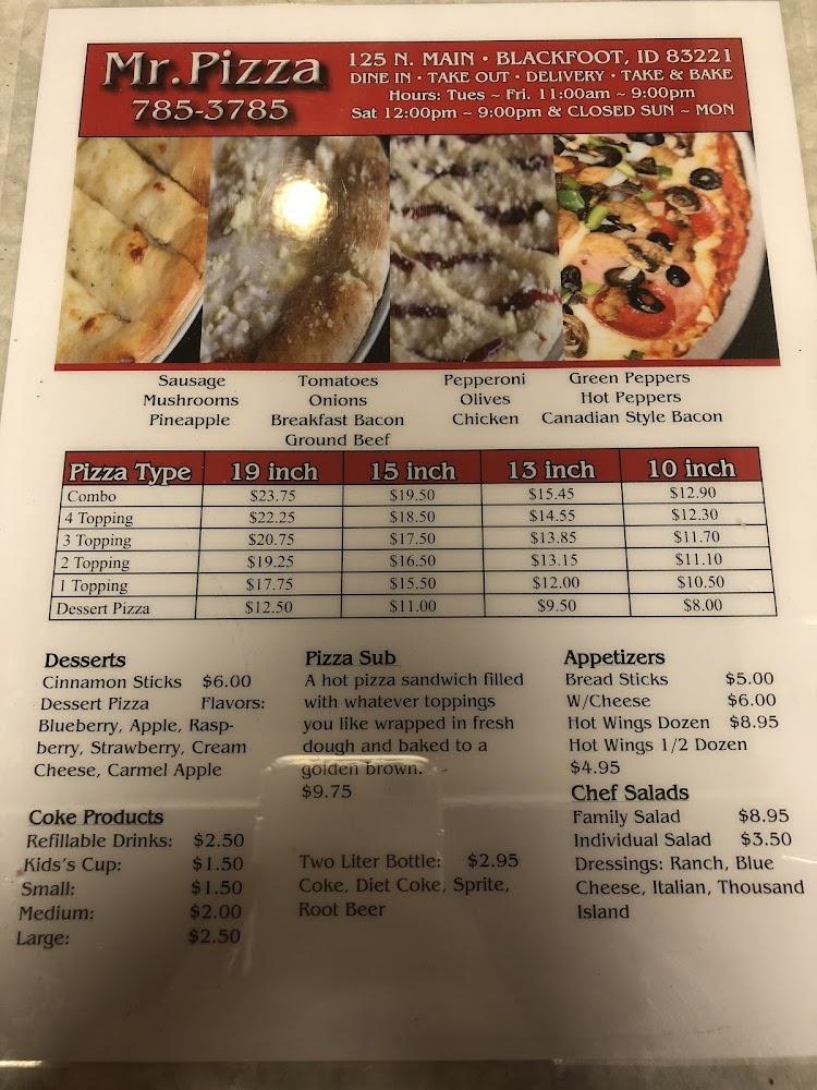 Mr. Pizza Menu image 3